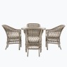 Menton 4 Seater Round Dining Set Menton 4 Seater Round Dining Set
