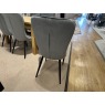 Hemmingway Large Extending Table with Two Leaves and 6 Dining Chairs in Grey Fabric Hemmingway Large Extending Table with Two Leaves and 6 Dining Chairs in Grey Fabric