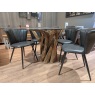 Root 120cm Round Dining Table with 4 x Lucia Grey Chairs Root 120cm Round Dining Table with 4 x Lucia Grey Chairs