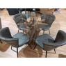 Root 120cm Round Dining Table with 4 x Lucia Grey Chairs Root 120cm Round Dining Table with 4 x Lucia Grey Chairs
