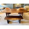 Aprillia Dining Table, Bench & x2 Rust Trapini Dining Chairs Aprillia Dining Table, Bench & x2 Rust Trapini Dining Chairs