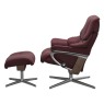 Stressless Reno Small Cross Chair & Stool Stressless Reno Small Cross Chair & Stool