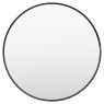 Holworth Small Round Mirror in Black