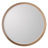 Keaton Round Mirror Oak, Small