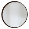 Keaton Round Mirror Walnut, Large
