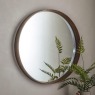 Keaton Round Mirror Walnut, Large Keaton Round Mirror Walnut, Large