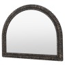 Pimlico Arch Overmantle Mirror in Blackwash