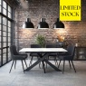 Amine 160-200cm Extendable Dining Table and 4 Chairs