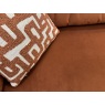 Extra Large Sofa (227cm), Oval Cuddler with Headrest and Footstool in Accent Colours and Matching Sc Extra Large Sofa (227cm), Oval Cuddler with Headrest and Footstool in Accent Colours and Matching Sc