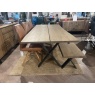 Clifton 2-Plank Solid Oak Dining Table + Bench + Extension Leaf Clifton 2-Plank Solid Oak Dining Table + Bench + Extension Leaf
