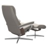 Stressless View Medium Cross Chair & Stool Stressless View Medium Cross Chair & Stool