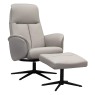 G Plan Nystead Manual Recliner & Stool Black Base G Plan Nystead Manual Recliner & Stool Black Base