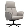 G Plan Nystead Manual Recliner & Stool Black Base G Plan Nystead Manual Recliner & Stool Black Base