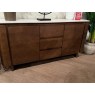 Lugano Sideboard White Stone Top on Walnut Base Lugano Sideboard White Stone Top on Walnut Base
