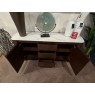 Lugano Sideboard White Stone Top on Walnut Base Lugano Sideboard White Stone Top on Walnut Base