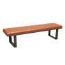 Yukon Retro Stitch Upholstered Bench in Tan Yukon Retro Stitch Upholstered Bench in Tan