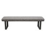 Yukon Retro Stitch Upholstered Bench in Graphite Yukon Retro Stitch Upholstered Bench in Graphite