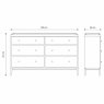 Ercol Salina 6 Drawer Wide Chest Ercol Salina 6 Drawer Wide Chest