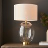 Kelda Oval Table Lamp – Satin Brass Finish