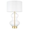Kelda Shaped Table Lamp – Bright Nickel Finish Kelda Shaped Table Lamp – Bright Nickel Finish
