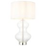 Kelda Shaped Table Lamp – Bright Nickel Finish