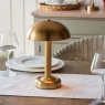 Bridport Rechargeable Table Lamp – Warm Brass Finish Bridport Rechargeable Table Lamp – Warm Brass Finish
