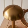 Bridport Rechargeable Table Lamp – Warm Brass Finish Bridport Rechargeable Table Lamp – Warm Brass Finish