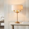 Highclere 3-Light Pendant – Brushed Chrome with Natural Linen Shade Highclere 3-Light Pendant – Brushed Chrome with Natural Linen Shade