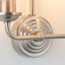 Highclere Wall Light in Chrome & Natural Highclere Wall Light in Chrome & Natural