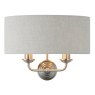 Highclere Wall Light in Chrome & Natural