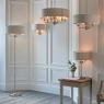 Highclere Wall Light in Chrome & Natural Highclere Wall Light in Chrome & Natural