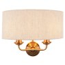 Highclere Wall Light in Vintage Brass