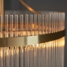 Marietta 3 Light Pendant – Antique Brass & Clear Glass Rods Marietta 3 Light Pendant – Antique Brass & Clear Glass Rods