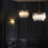 Marietta 5 Light Pendant – Antique Brass & Clear Glass Rods Marietta 5 Light Pendant – Antique Brass & Clear Glass Rods