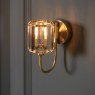 Berenice Wall Light – Antique Brass & Faceted Glass Berenice Wall Light – Antique Brass & Faceted Glass