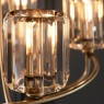 Berenice 5 Light Pendant Light Antique Brass and Faceted Glass Berenice 5 Light Pendant Light Antique Brass and Faceted Glass
