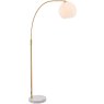 Otto Floor Lamp Antique Brass & Gloss White