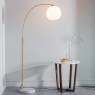 Otto Floor Lamp Antique Brass & Gloss White Otto Floor Lamp Antique Brass & Gloss White