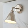 Hal Wall Light, Bright Nickel Hal Wall Light, Bright Nickel