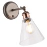 Hal Wall Light in Clear Copper Pewter