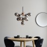 Oscar Pendant Light Black with Smoked Glass Oscar Pendant Light Black with Smoked Glass