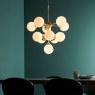 Oscar Pendant Light Brushed Gold with Gloss White Glass Oscar Pendant Light Brushed Gold with Gloss White Glass