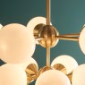 Oscar Pendant Light Brushed Gold with Gloss White Glass Oscar Pendant Light Brushed Gold with Gloss White Glass