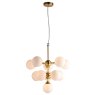 Oscar Pendant Light Brushed Gold with Gloss White Glass Oscar Pendant Light Brushed Gold with Gloss White Glass