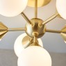 Oscar Ceiling Light Brushed Gold with Gloss White Glass Oscar Ceiling Light Brushed Gold with Gloss White Glass