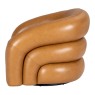 Cascade Leather Swivel Chair- Brown Cascade Leather Swivel Chair- Brown
