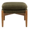 Datsun Green Boucle Footstool Datsun Green Boucle Footstool