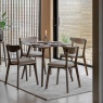 Gallery Direct Hatfield Square Dining Table, Smoked