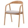Gallery Direct Madrid Upholstered Dining Chair, Natural Gallery Direct Madrid Upholstered Dining Chair, Natural