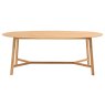 Gallery Direct Madrid Oval Dining Table, Oak